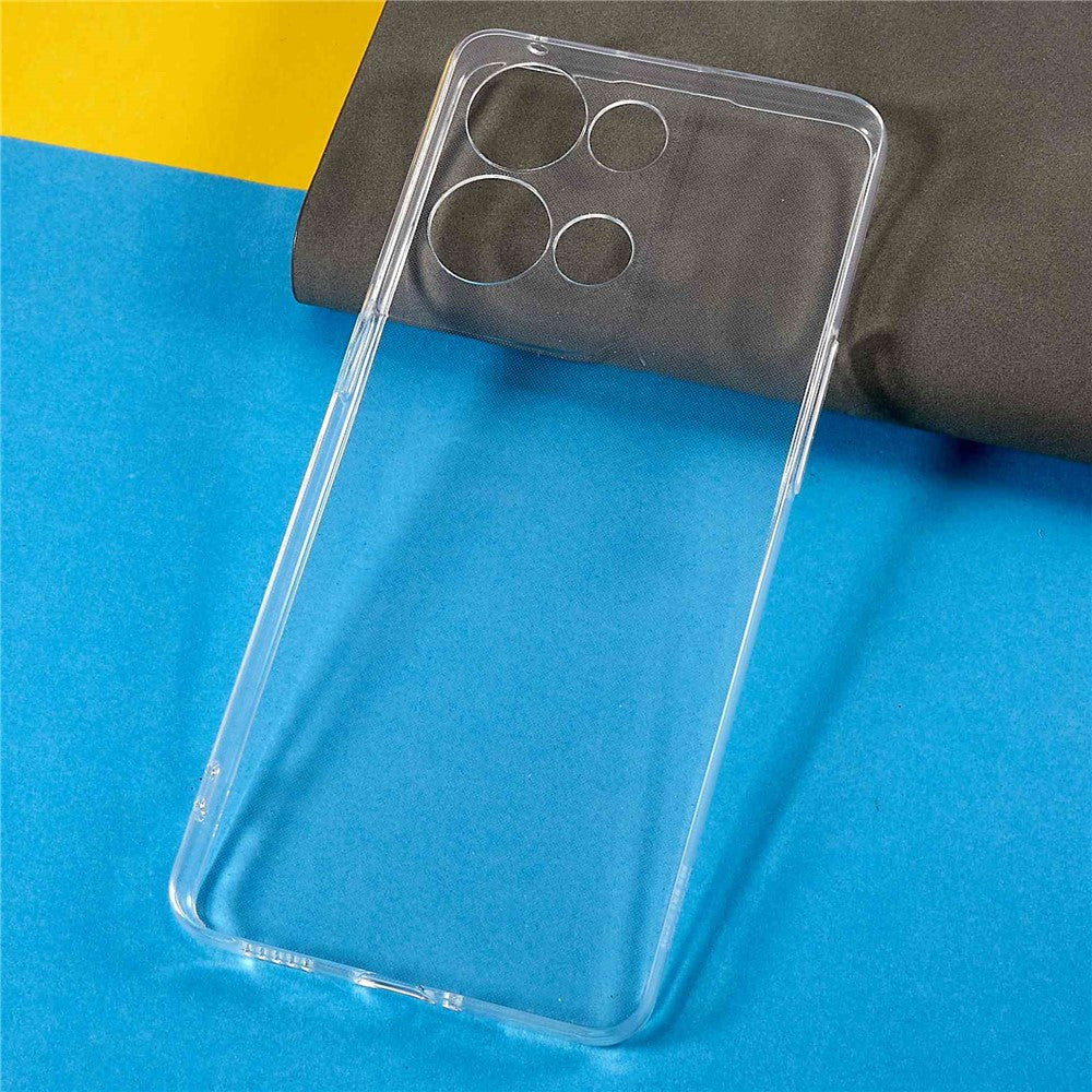 For Oppo Reno8 Pro 5G (Global Version) Crystal Clear Phone Back Shell Shockproof Flexible TPU Slim Phone Case