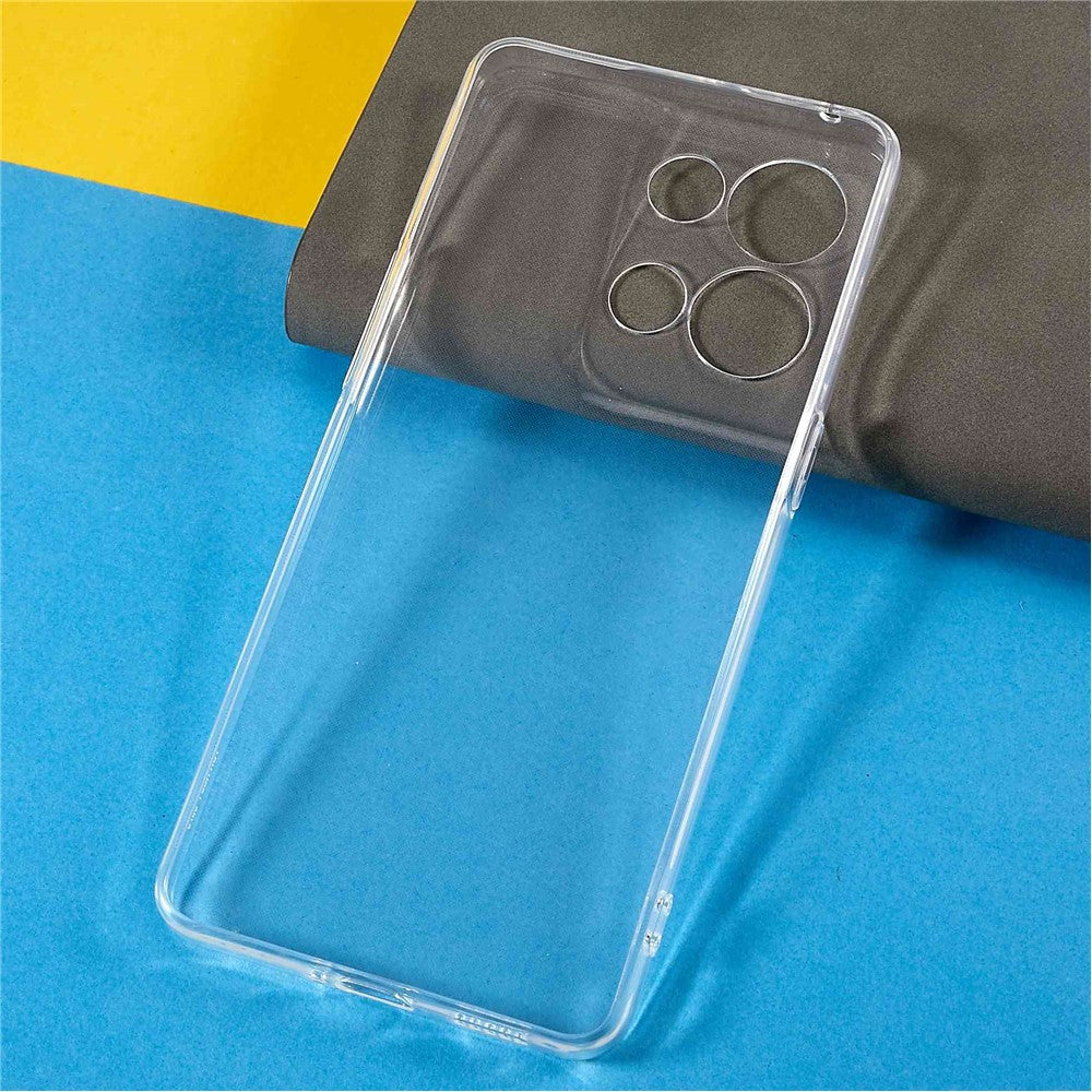 For Oppo Reno8 Pro 5G (Global Version) Crystal Clear Phone Back Shell Shockproof Flexible TPU Slim Phone Case
