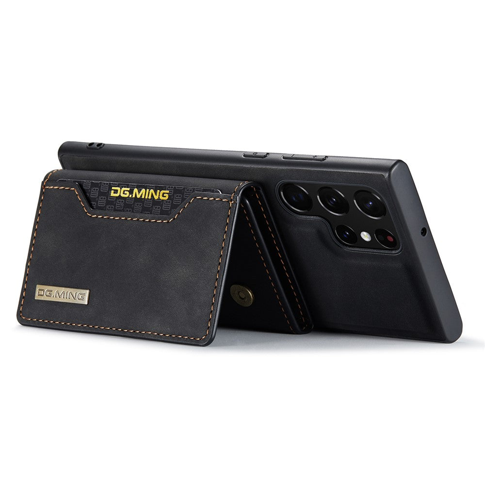 DG.MING M2 Series for Samsung Galaxy S25 Ultra Case PU+PC+TPU Phone Cover Detachable Wallet