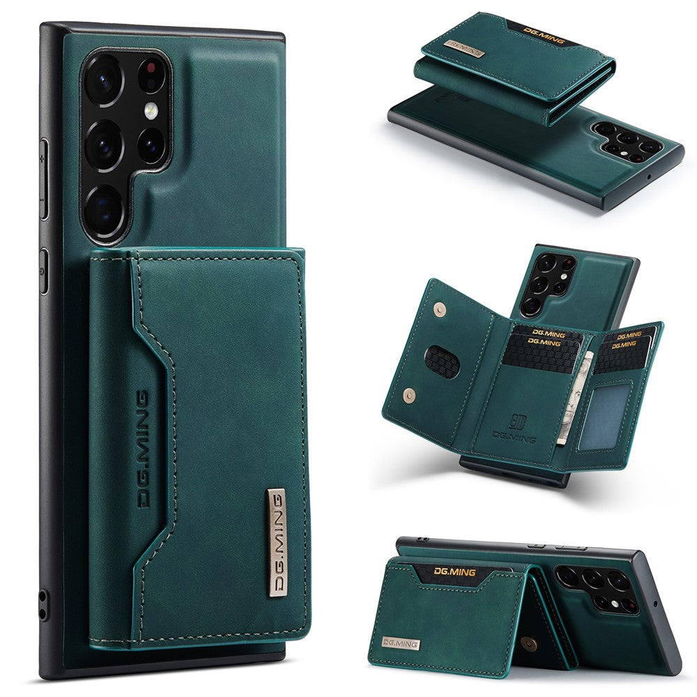 DG.MING M2 Series for Samsung Galaxy S25 Ultra Case PU+PC+TPU Phone Cover Detachable Wallet