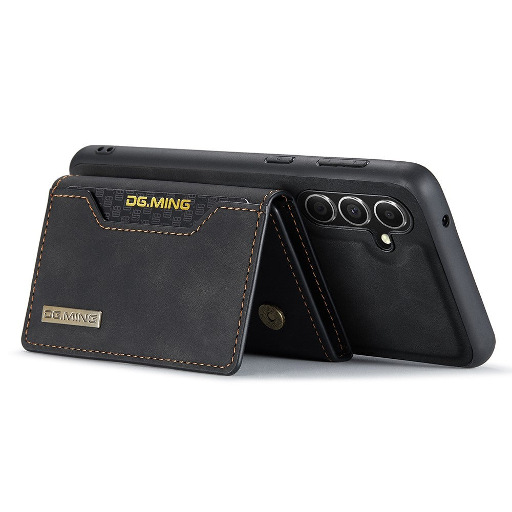 DG.MING M2 Series for Samsung Galaxy S25 Case PU+PC+TPU Phone Cover Detachable Wallet