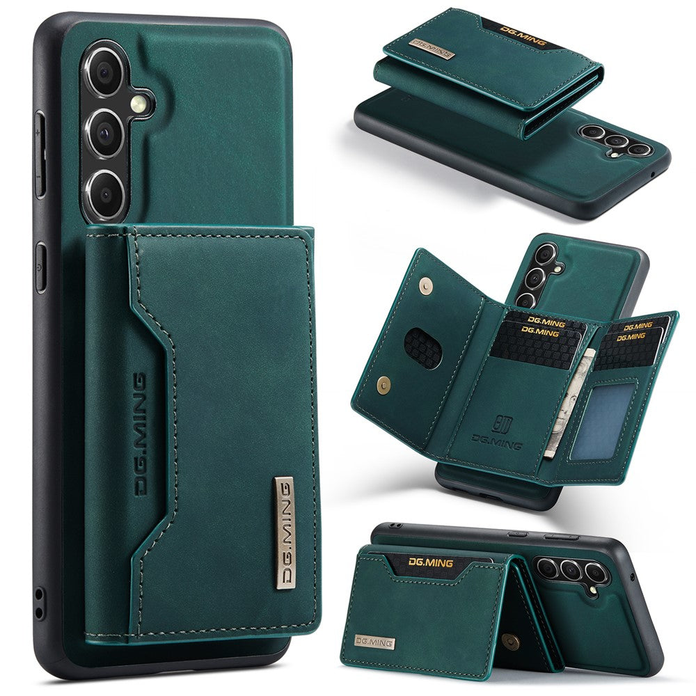 DG.MING M2 Series for Samsung Galaxy S25 Case PU+PC+TPU Phone Cover Detachable Wallet