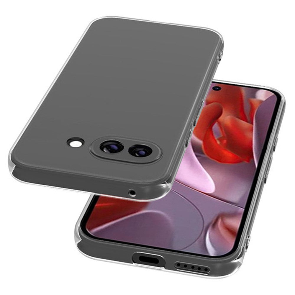 For Google Pixel 9a Clear Phone Case Ultra-Thin Flexible TPU Back Cover