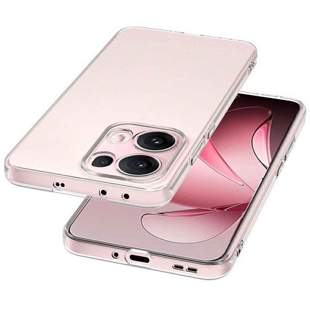 For Oppo Reno13 Pro 5G Clear Phone Case Ultra-Thin Flexible TPU Back Cover