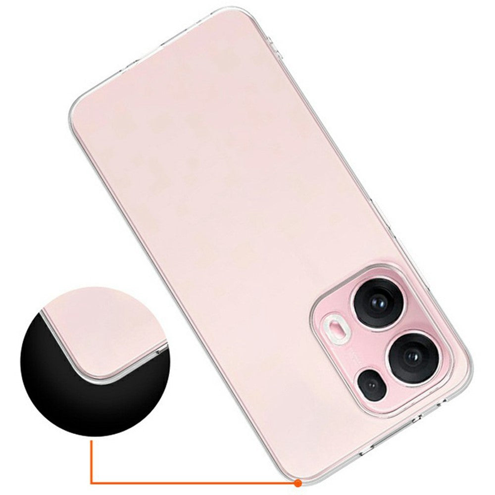 For Oppo Reno13 Pro 5G Clear Phone Case Ultra-Thin Flexible TPU Back Cover