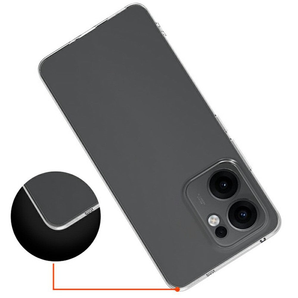 For Oppo Reno13 F 5G (Reno 13 FS 5G) / 4G Clear Phone Case Ultra-Thin Flexible TPU Back Cover