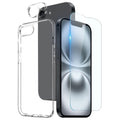 NORTHJO For iPhone 17e / 16e TPU Phone Case Set with Front Screen Protector + Lens Film