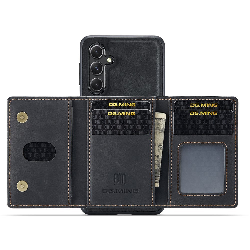 DG.MING M2 Series for Samsung Galaxy A56 5G Case PU + PC + TPU Phone Cover Detachable Wallet