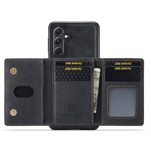 DG.MING M2 Series for Samsung Galaxy A56 5G Case PU + PC + TPU Phone Cover Detachable Wallet