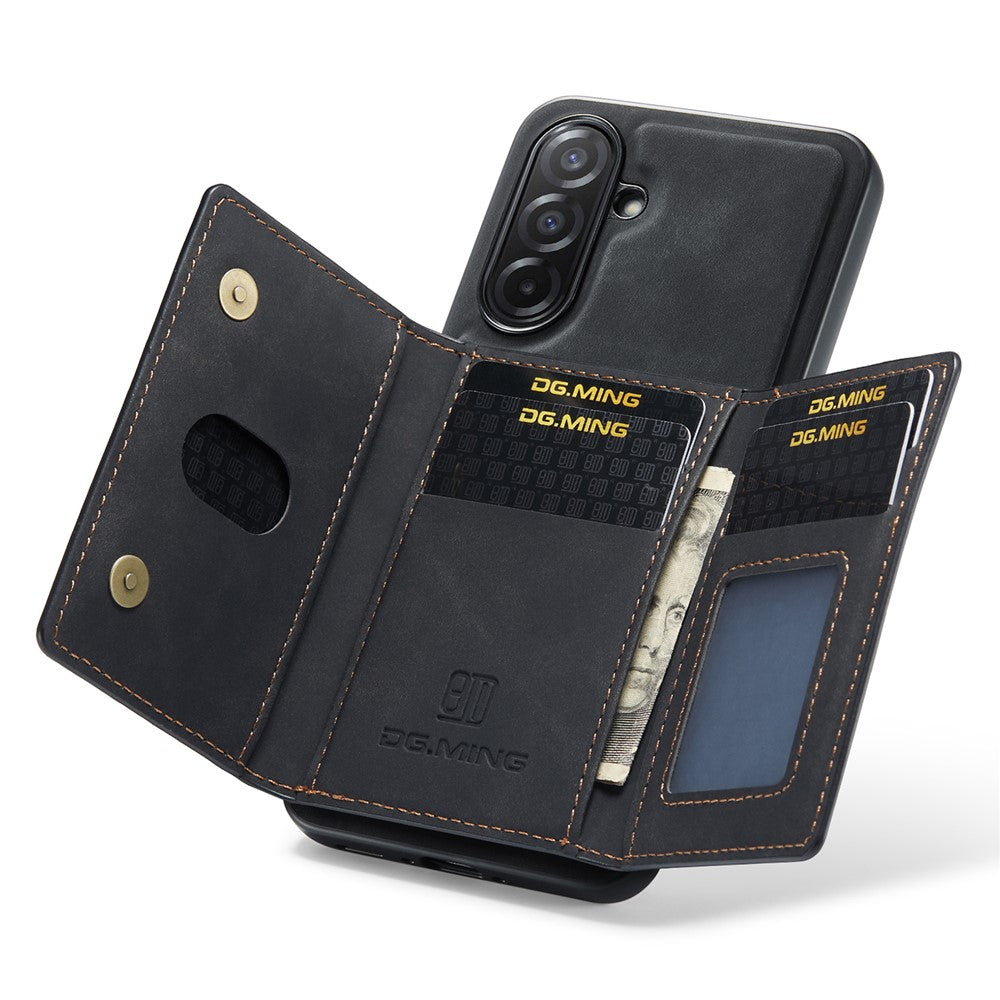 DG.MING M2 Series for Samsung Galaxy A26 5G Case PU + PC + TPU Phone Cover Detachable Wallet