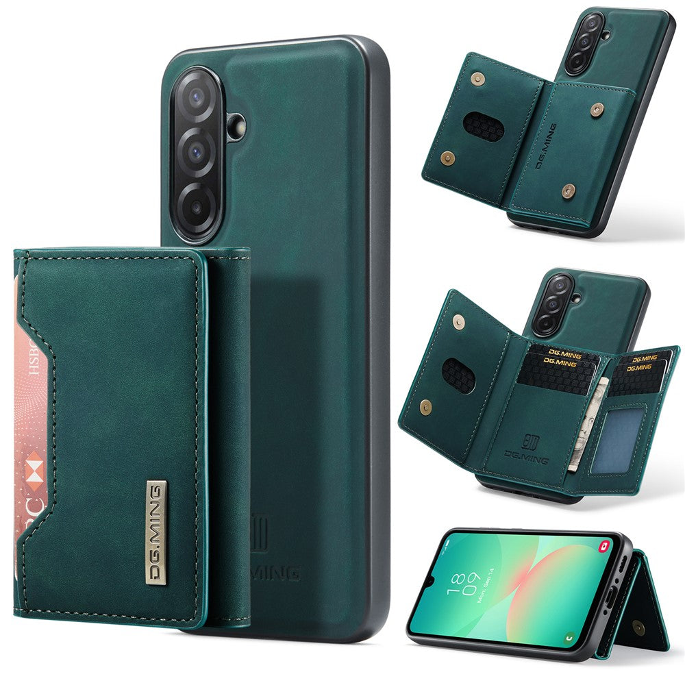 DG.MING M2 Series for Samsung Galaxy A26 5G Case PU + PC + TPU Phone Cover Detachable Wallet