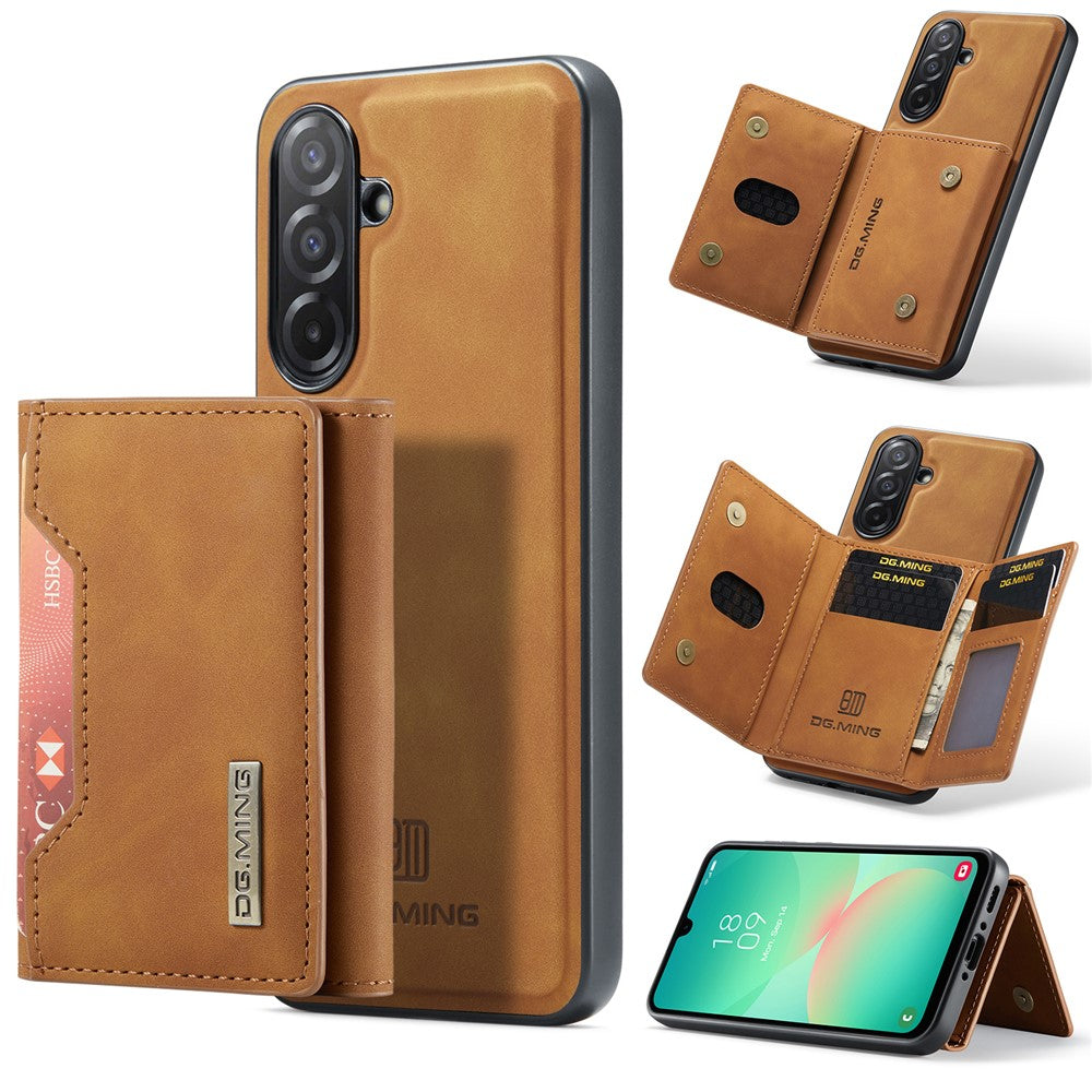 DG.MING M2 Series for Samsung Galaxy A26 5G Case PU + PC + TPU Phone Cover Detachable Wallet