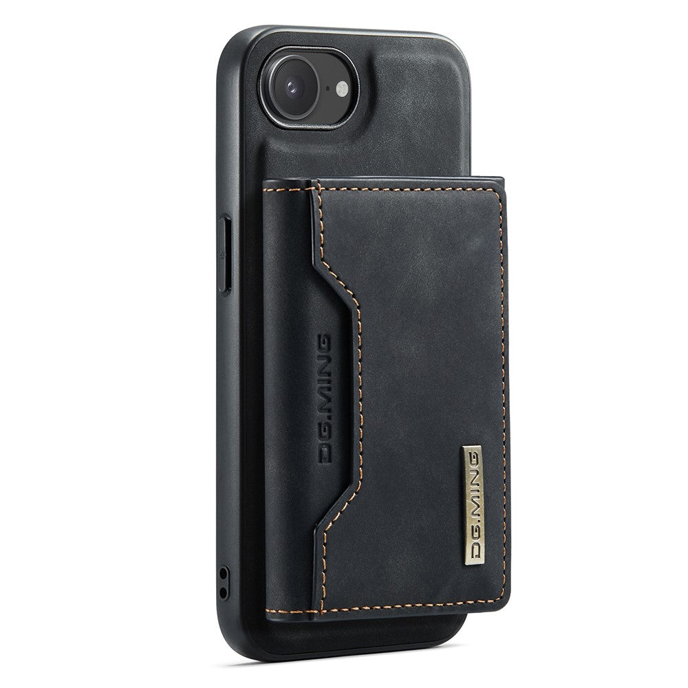 DG.MING M2 Series for iPhone 17e / 16e Case PU + PC + TPU Phone Cover Detachable Wallet