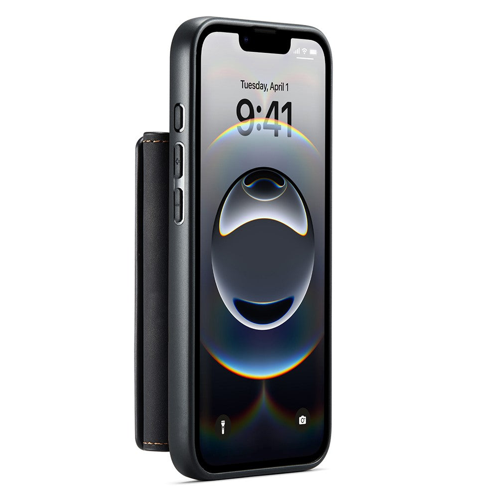 DG.MING M2 Series for iPhone 17e / 16e Case PU + PC + TPU Phone Cover Detachable Wallet