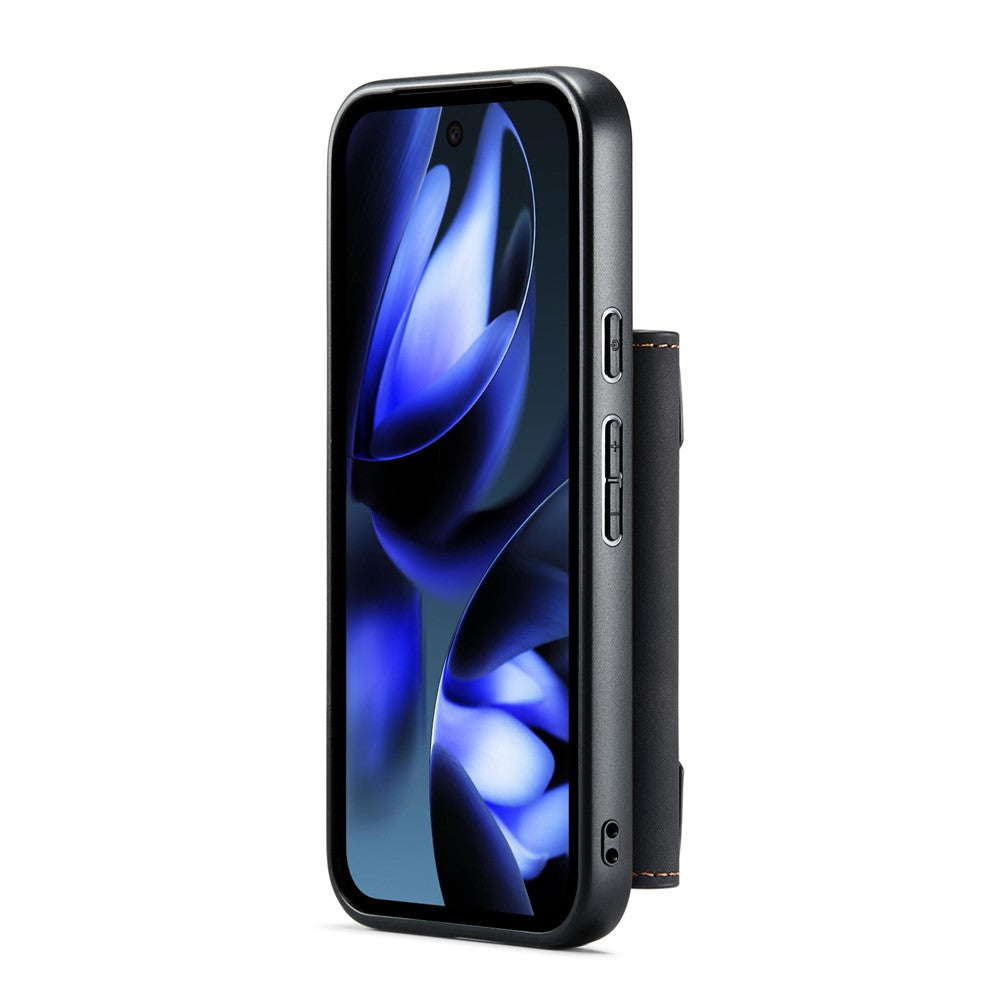 DG.MING M2 Series for Google Pixel 9a Case PU + PC + TPU Phone Cover Detachable Wallet