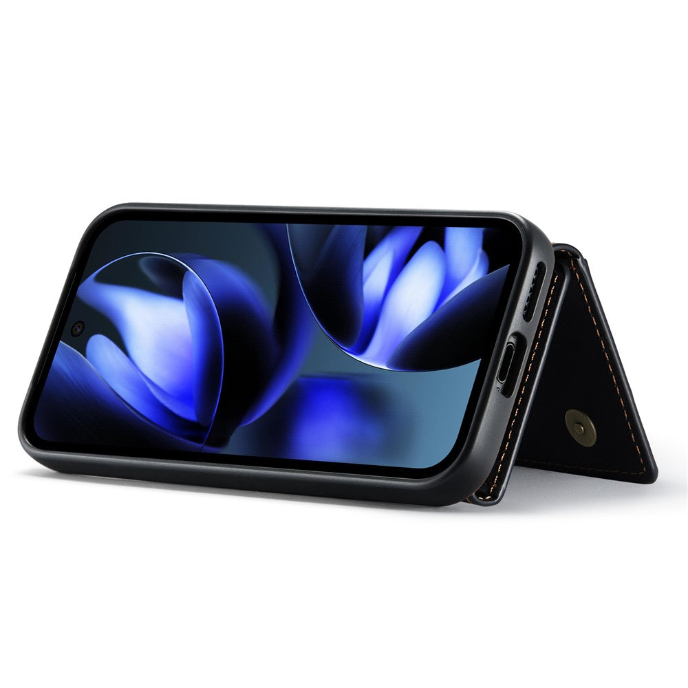 DG.MING M2 Series for Google Pixel 9a Case PU + PC + TPU Phone Cover Detachable Wallet