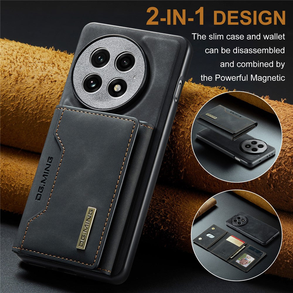 DG.MING M2 Series for OnePlus 13 Case PU + PC + TPU Phone Cover Detachable Wallet
