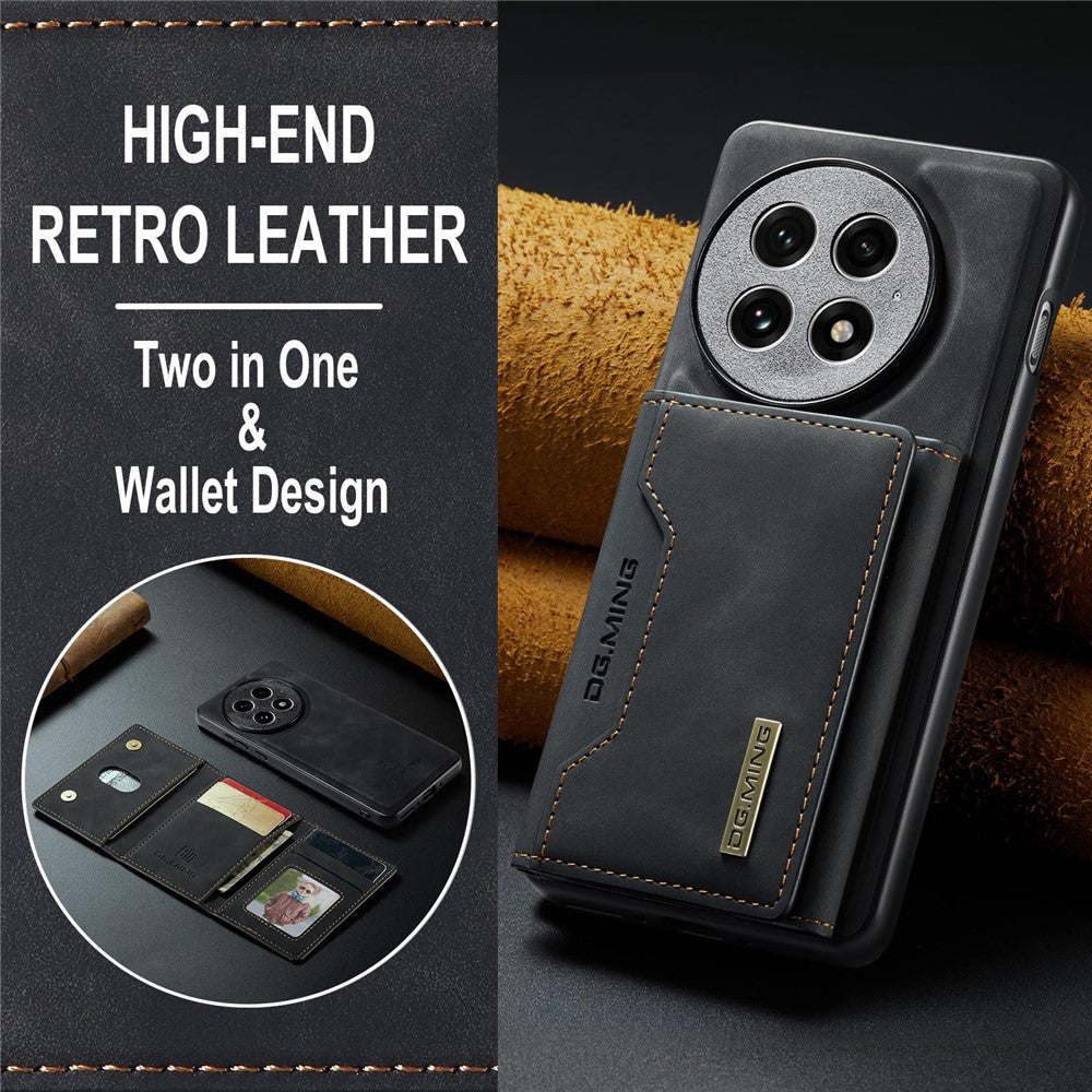 DG.MING M2 Series for OnePlus 13 Case PU + PC + TPU Phone Cover Detachable Wallet