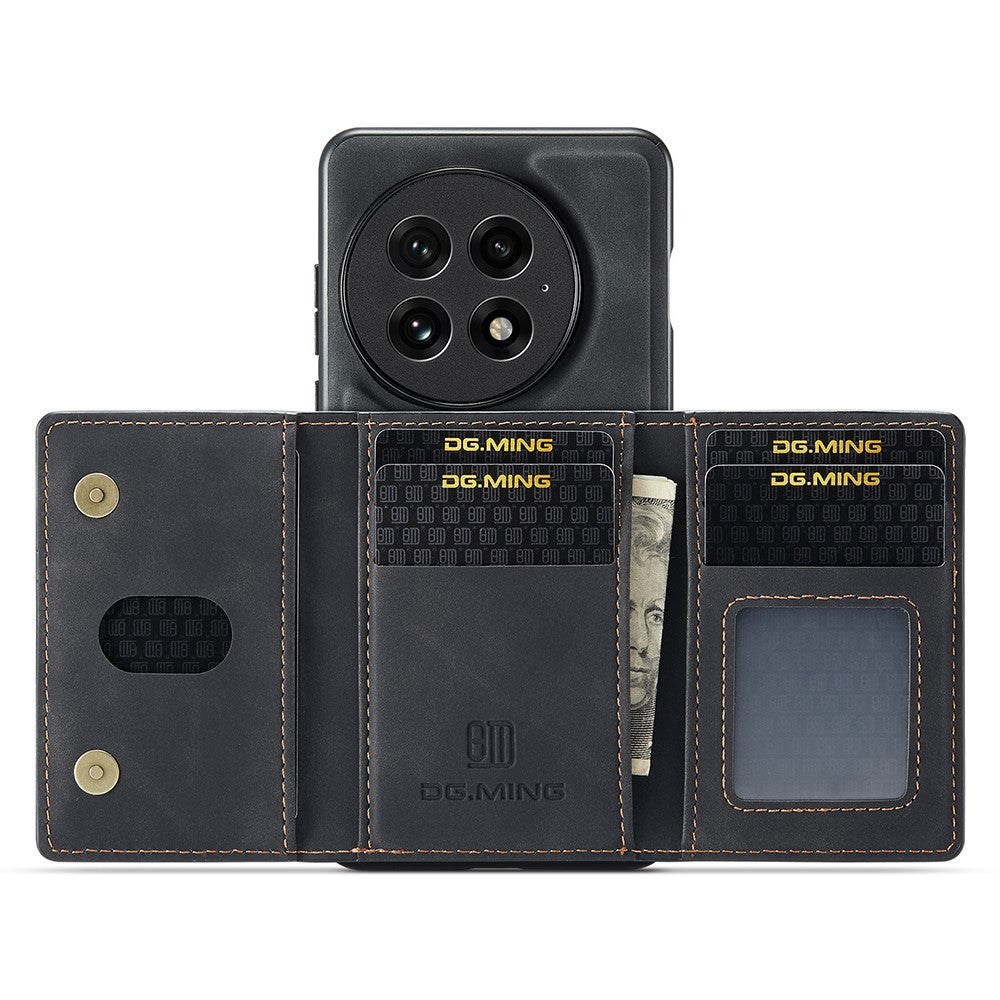 DG.MING M2 Series for OnePlus 13 Case PU + PC + TPU Phone Cover Detachable Wallet