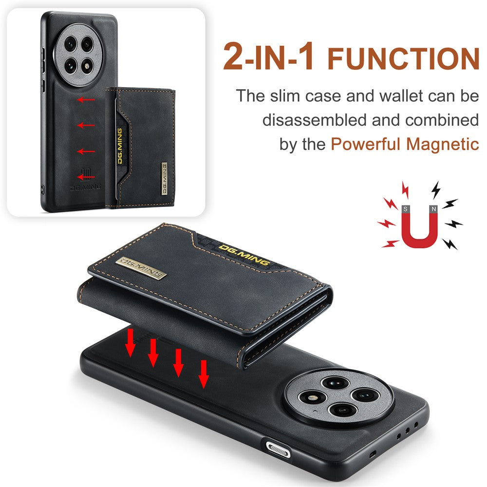 DG.MING M2 Series for OnePlus 13 Case PU + PC + TPU Phone Cover Detachable Wallet