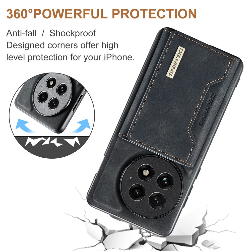 DG.MING M2 Series for OnePlus 13 Case PU + PC + TPU Phone Cover Detachable Wallet