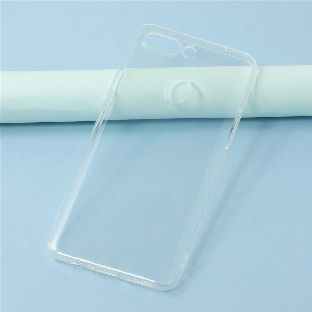 For Oppo R15 Pro / R15 Dream Mirror Edition Back Cover Ultra Thin Flexible TPU Clear Phone Case