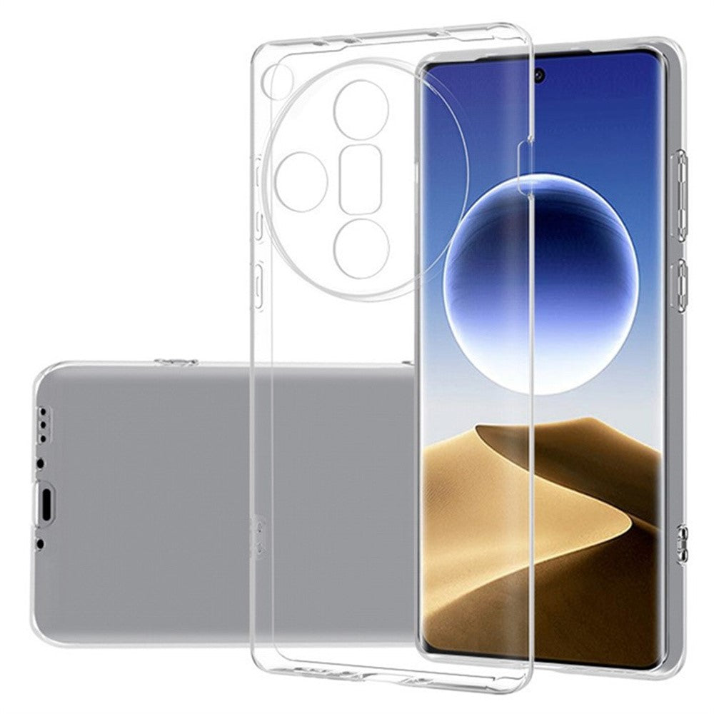 For Oppo Find X7 5G Back Cover Ultra Thin Flexible TPU Clear Phone Case