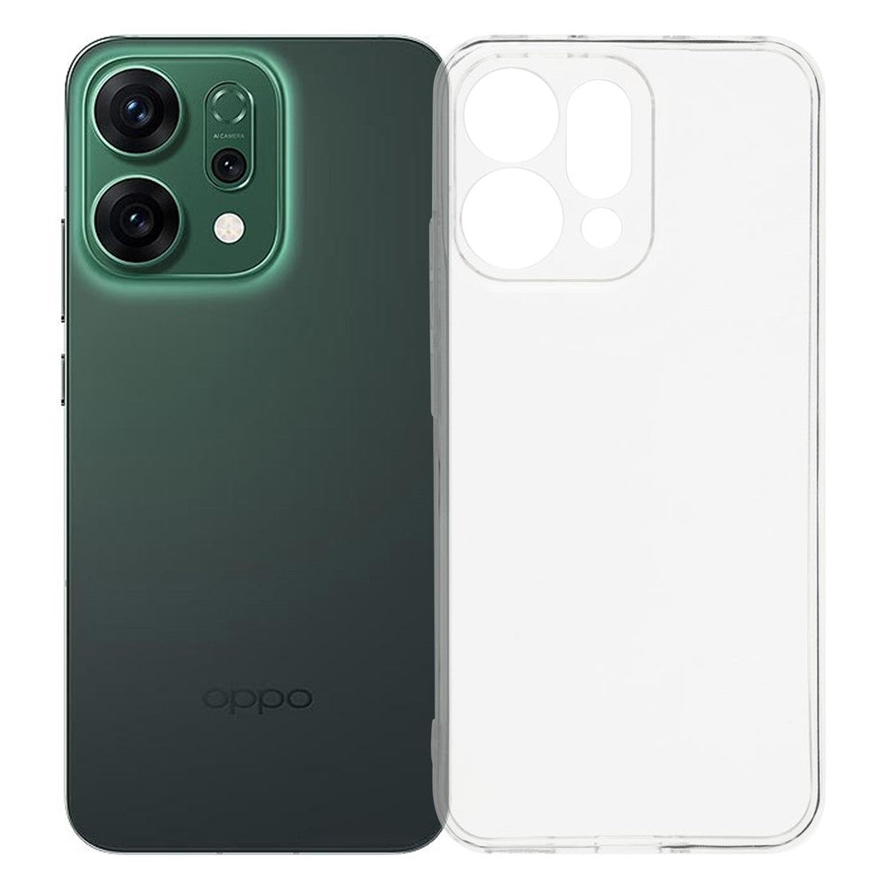 For Oppo Reno14 5G (Global) Back Cover Ultra Thin Flexible TPU Clear Phone Case