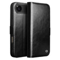 QIALINO For iPhone Air Case with Card Holder Genuine Cow Leather Stand Phone Cover