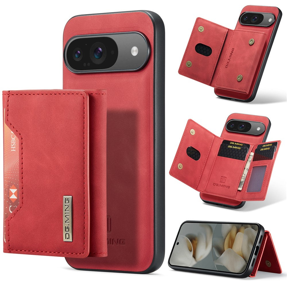 DG.MING M2 Series for Google Pixel 10 Pro  /  Pixel 10 Case PU + PC + TPU Phone Cover Detachable Wallet