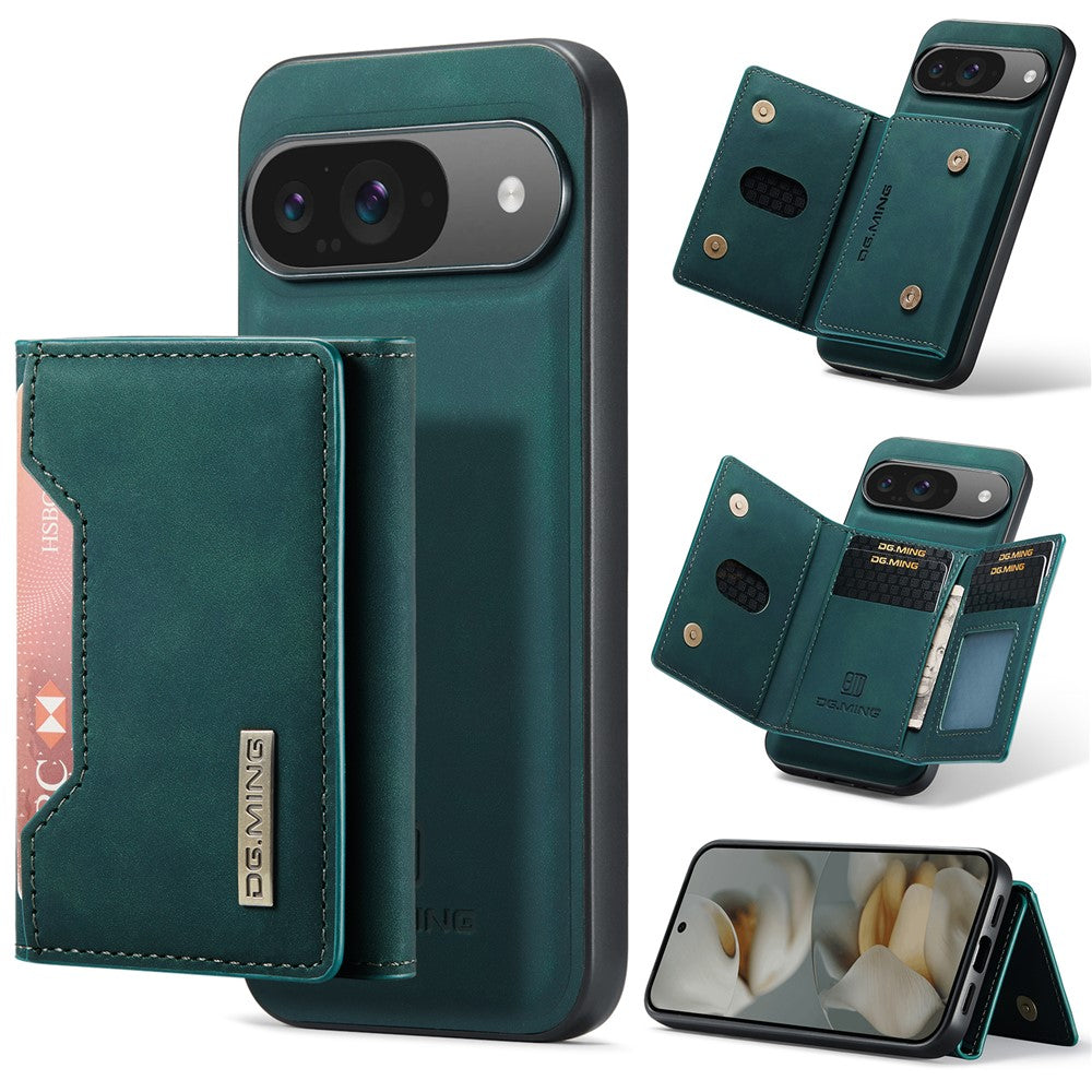 DG.MING M2 Series for Google Pixel 10 Pro  /  Pixel 10 Case PU + PC + TPU Phone Cover Detachable Wallet