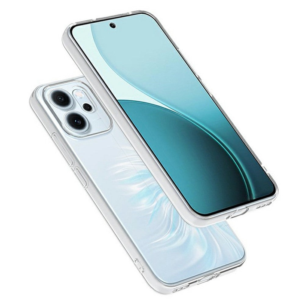 For Oppo Reno14 F 5G Back Cover Ultra Thin Flexible TPU Clear Phone Case
