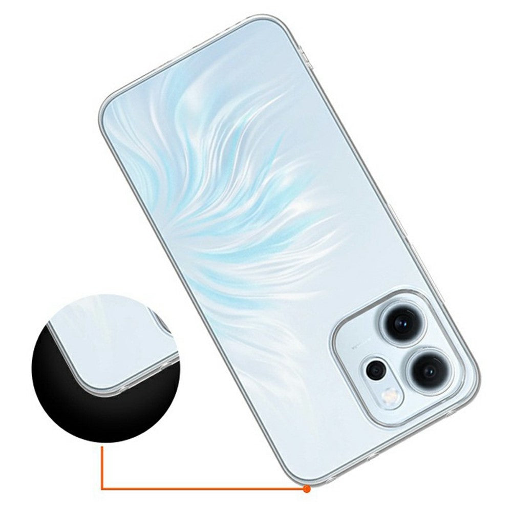 For Oppo Reno14 F 5G Back Cover Ultra Thin Flexible TPU Clear Phone Case