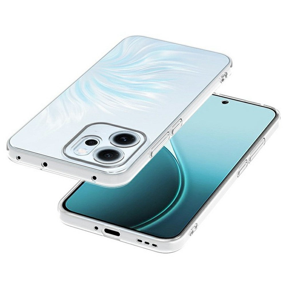 For Oppo Reno14 F 5G Back Cover Ultra Thin Flexible TPU Clear Phone Case