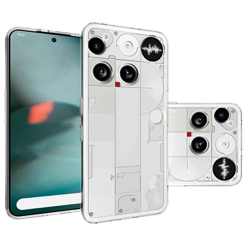 For Nothing Phone (3) 5G Back Cover Ultra Thin Flexible TPU Clear Phone Case