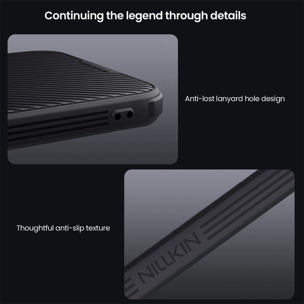 NILLKIN Camshield Pro Series for Xiaomi Poco F7 5G  /  Redmi Turbo 4 Pro 5G Case PC + TPU Slide Camera Lid Phone Cover