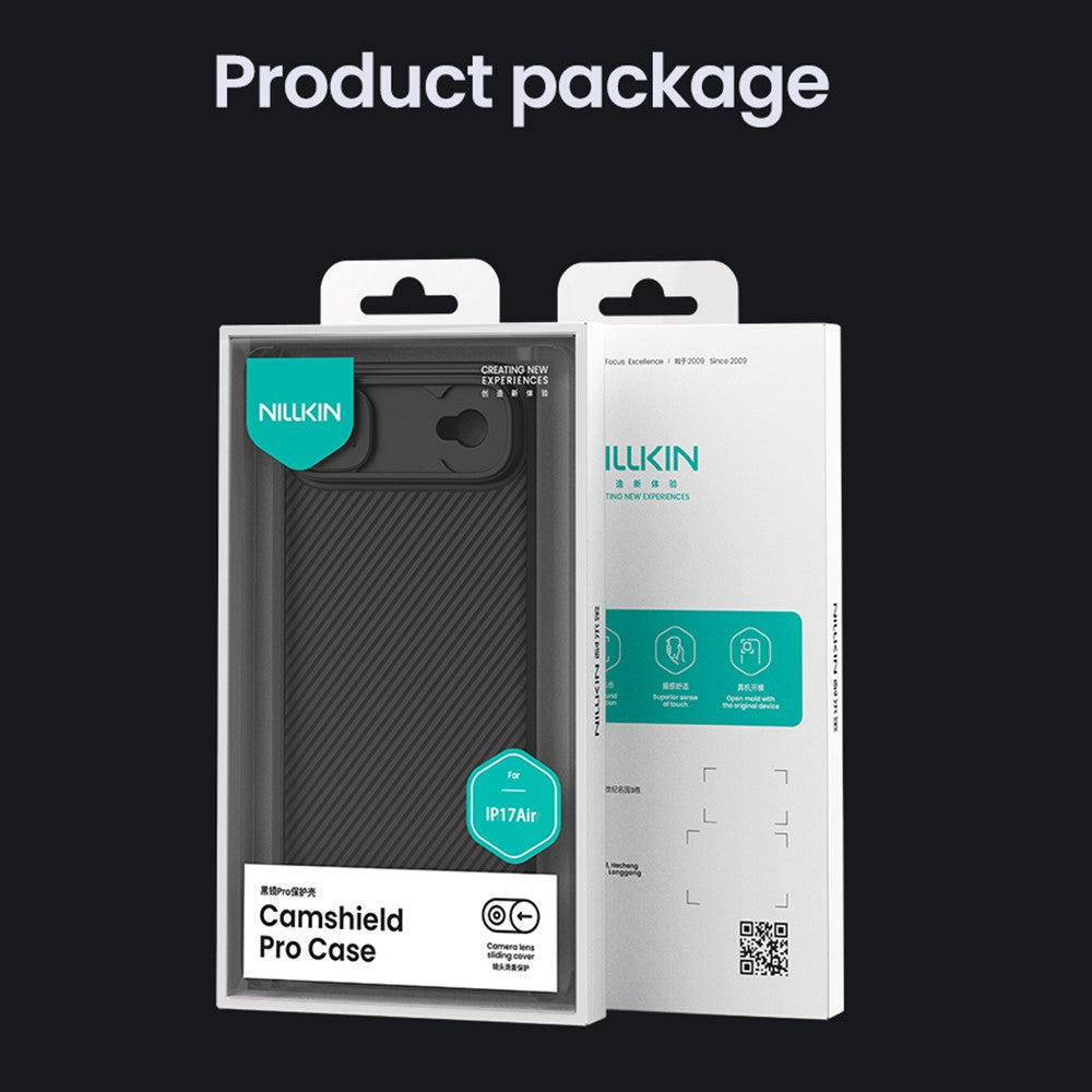 NILLKIN Camshield Pro Series for iPhone Air Case PC + TPU Slide Camera Lid Phone Cover