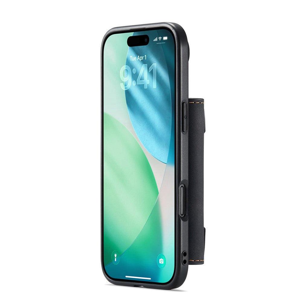 DG.MING M2 Series for iPhone Air Case PU + PC + TPU Phone Cover Detachable Wallet