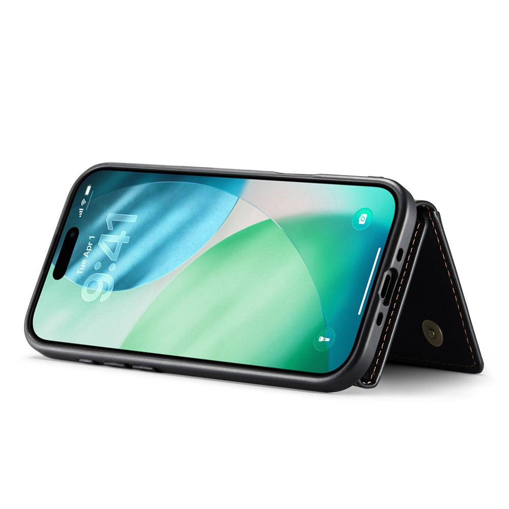 DG.MING M2 Series for iPhone Air Case PU + PC + TPU Phone Cover Detachable Wallet