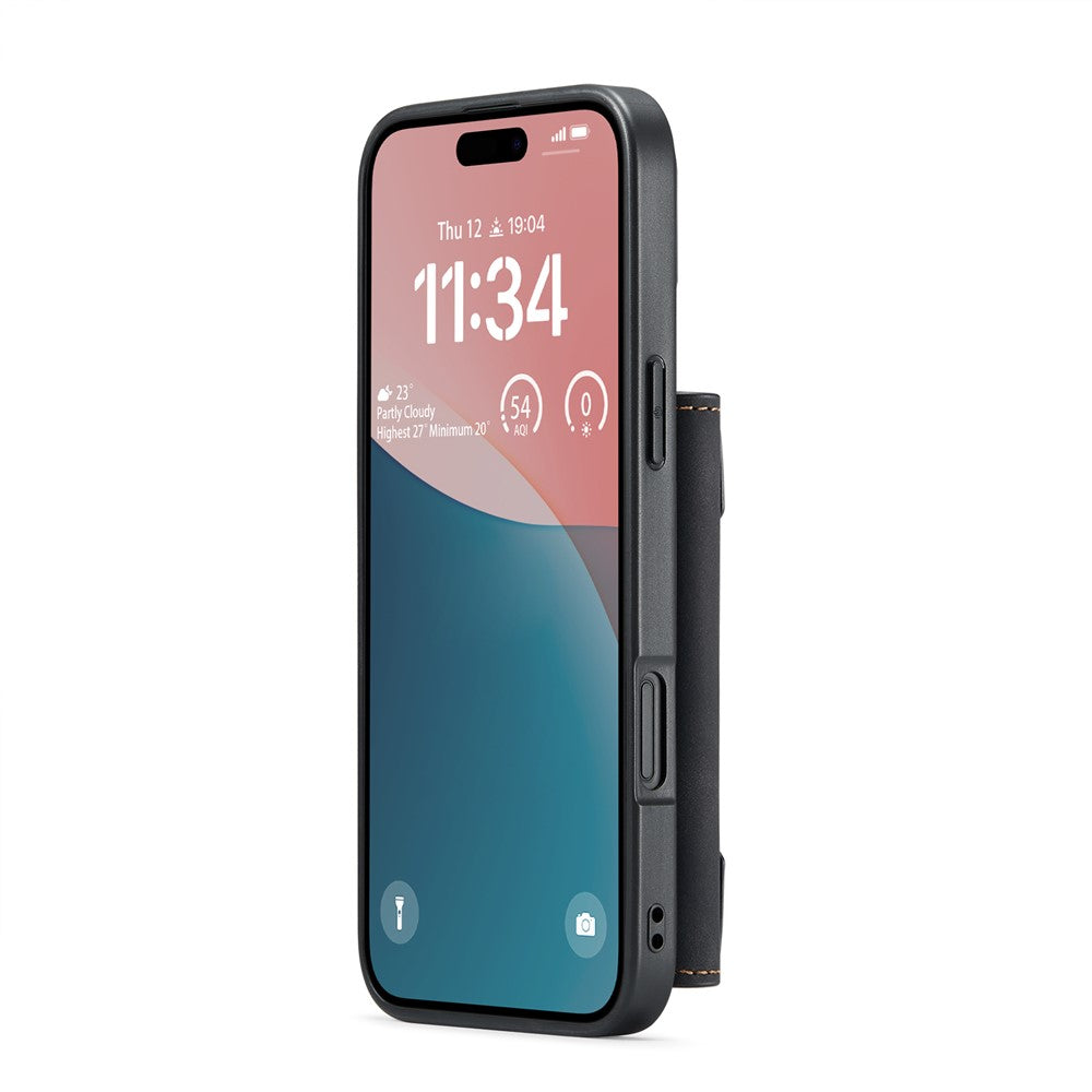 DG.MING M2 Series for iPhone 17 Case PU + PC + TPU Phone Cover Detachable Wallet