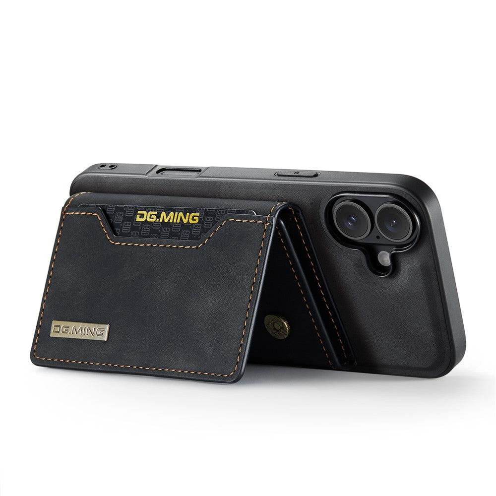 DG.MING M2 Series for iPhone 17 Case PU + PC + TPU Phone Cover Detachable Wallet