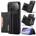 DG.MING M2 Series for iPhone 17 Pro Case PU + PC + TPU Phone Cover Detachable Wallet