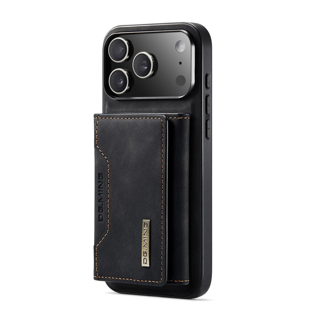 DG.MING M2 Series for iPhone 17 Pro Case PU + PC + TPU Phone Cover Detachable Wallet