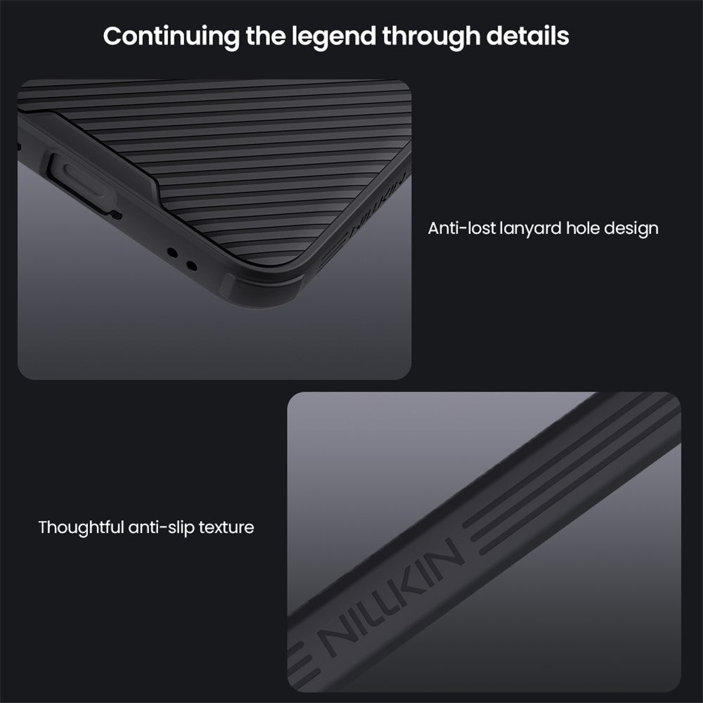 NILLKIN Camshield Pro Series for Samsung Galaxy S25 FE Case PC + TPU Slide Camera Lid Phone Cover