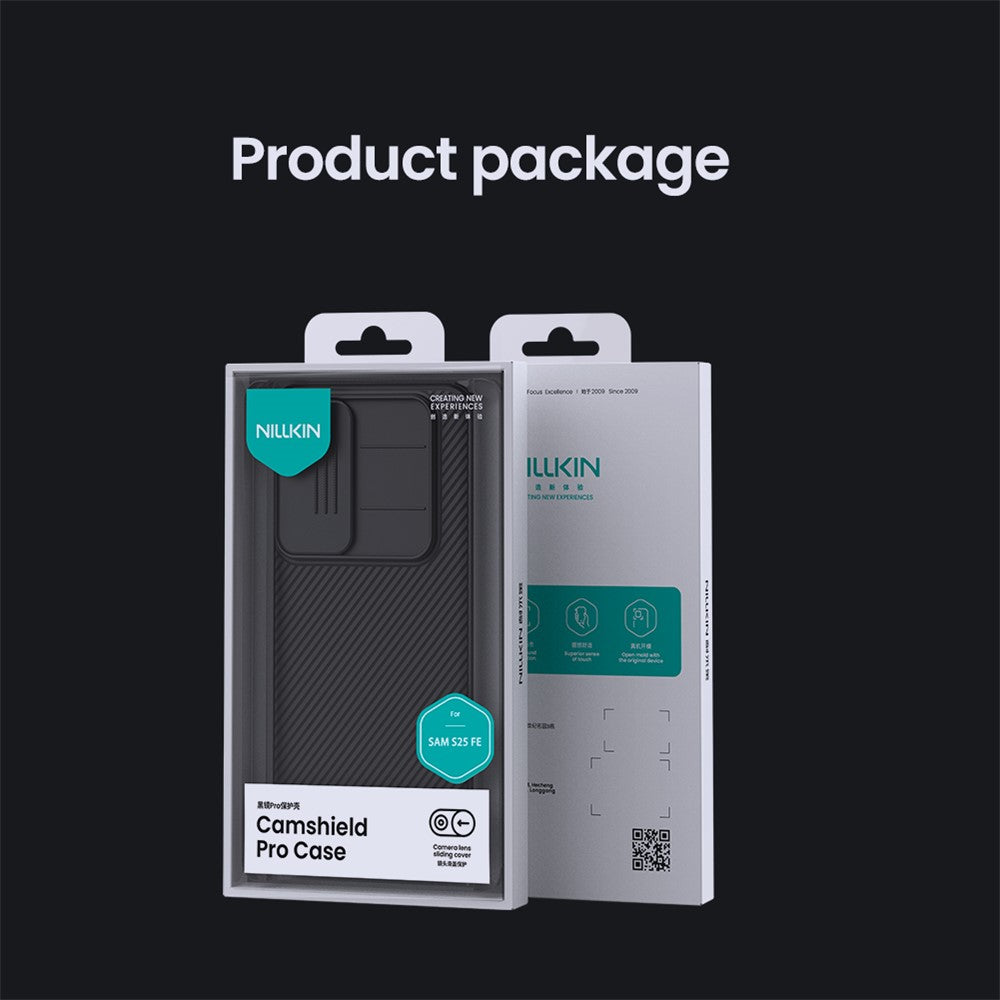 NILLKIN Camshield Pro Series for Samsung Galaxy S25 FE Case PC + TPU Slide Camera Lid Phone Cover