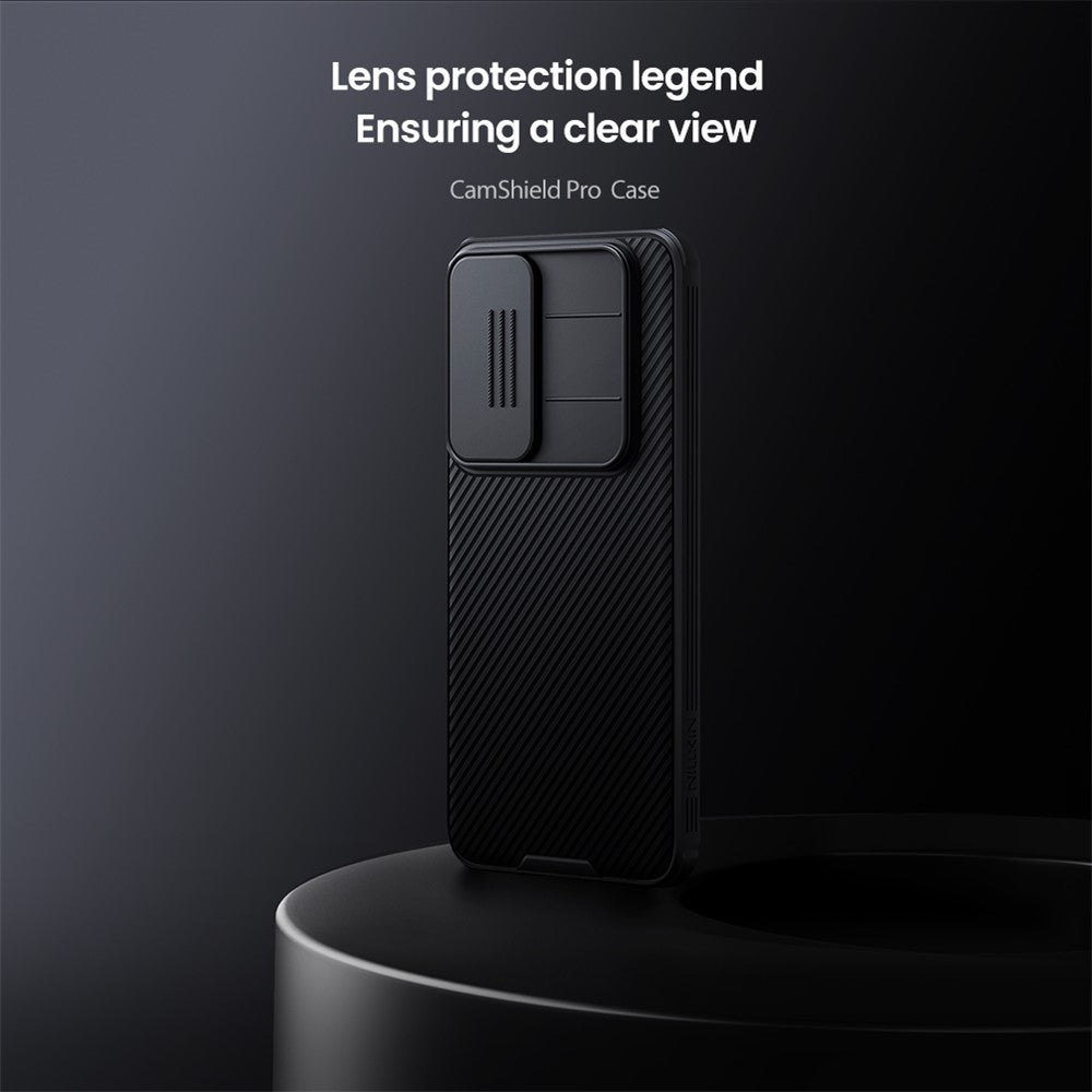 NILLKIN Camshield Pro Series for Samsung Galaxy S25 FE Case PC + TPU Slide Camera Lid Phone Cover
