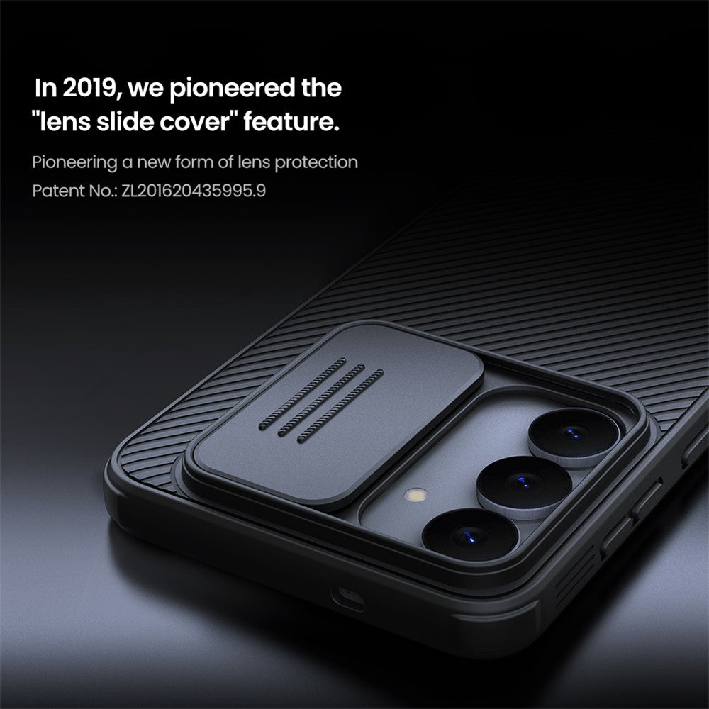 NILLKIN Camshield Pro Series for Samsung Galaxy S25 FE Case PC + TPU Slide Camera Lid Phone Cover