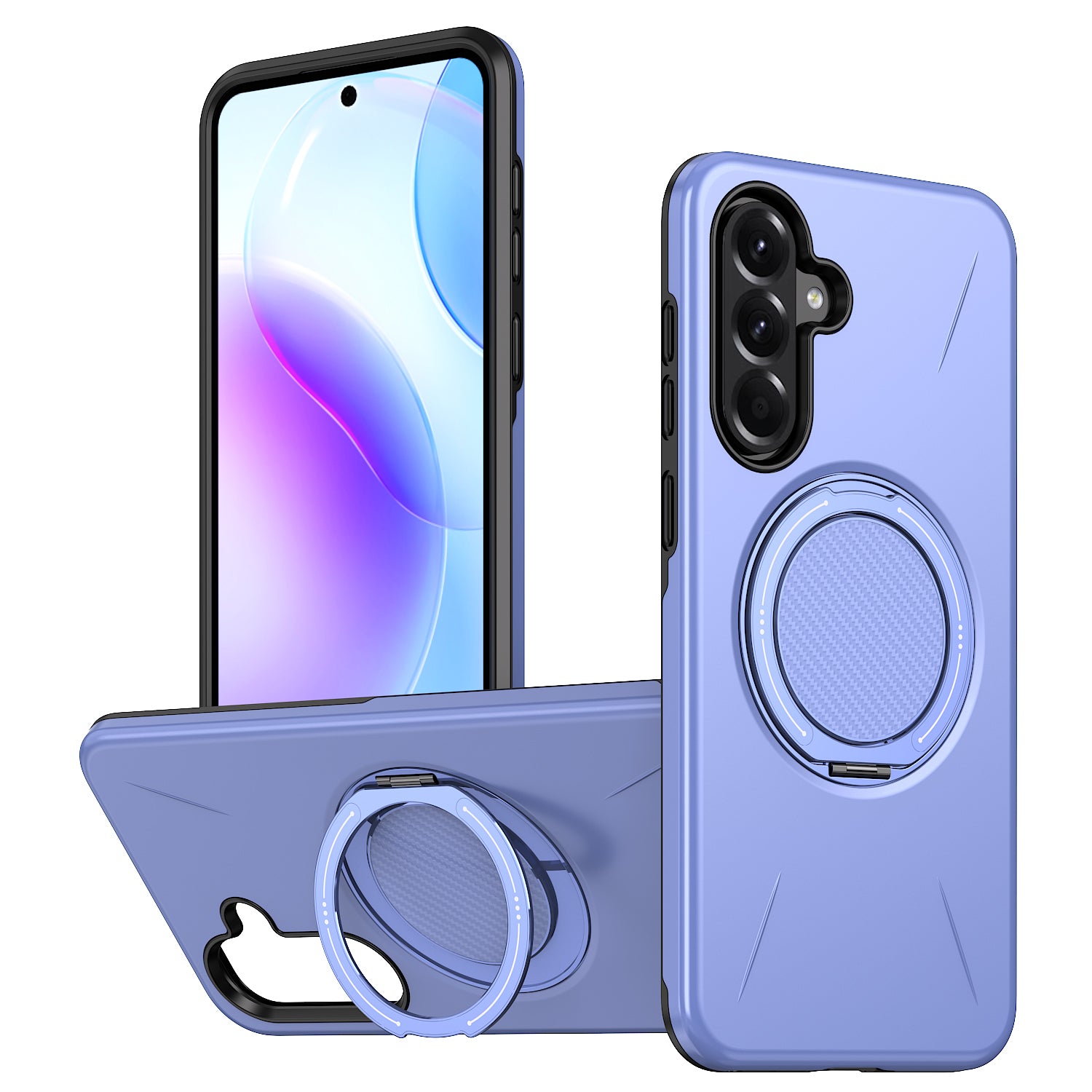 For Samsung Galaxy A36 5G Magnetic Case Rotating Kickstand TPU + PC Phone Cover