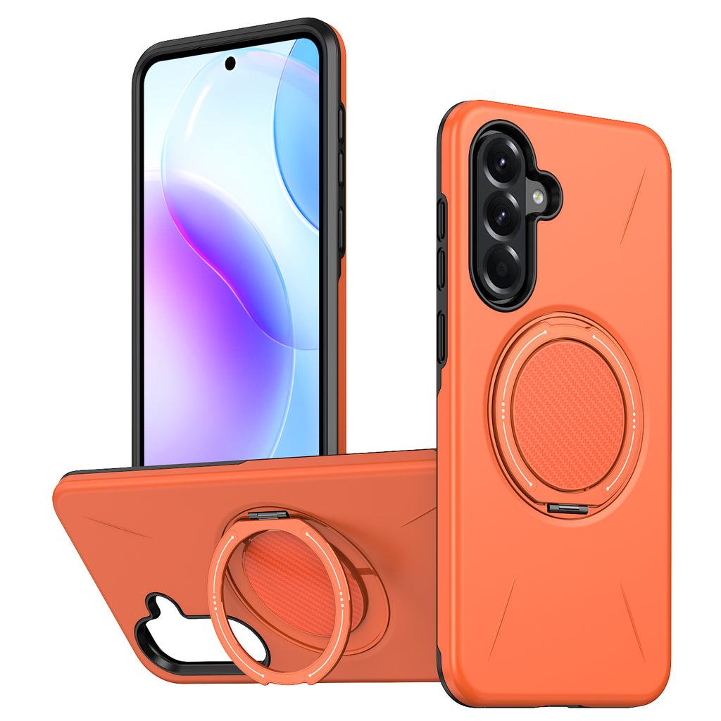 For Samsung Galaxy A56 5G Magnetic Case Rotating Kickstand TPU + PC Phone Cover