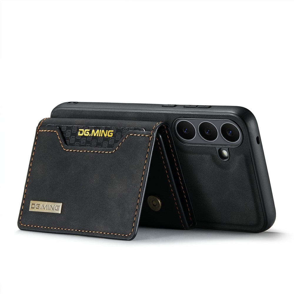 DG.MING M2 Series for Samsung Galaxy S25 FE Case PU + PC + TPU Phone Cover Detachable Wallet